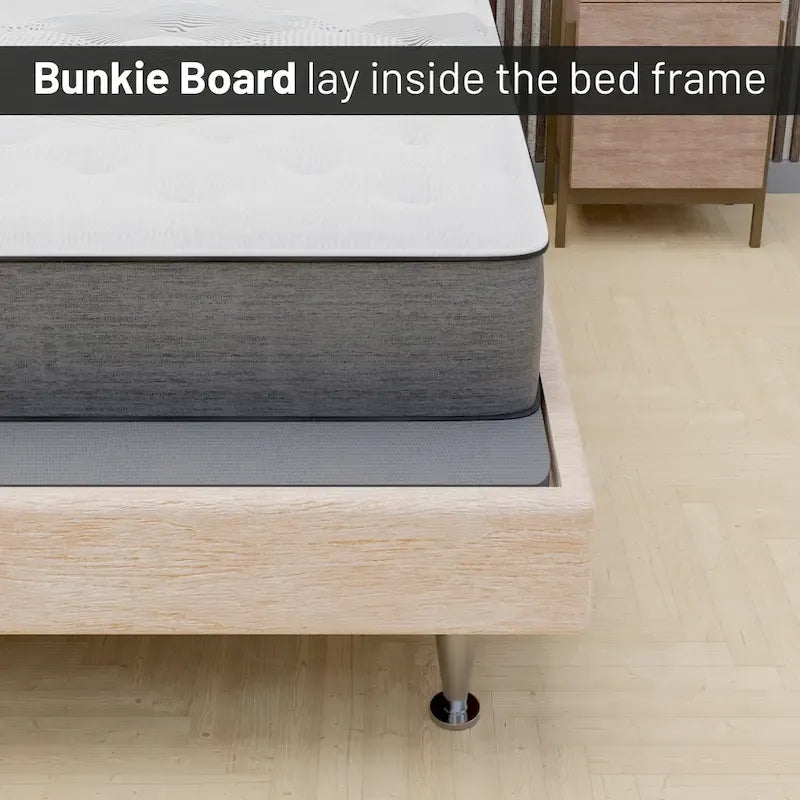 ONETAN 1.5-Inch Split Bunkie Board for Mattress Support - Fully Assembled, Enhanced Comfort, Gray - image 5