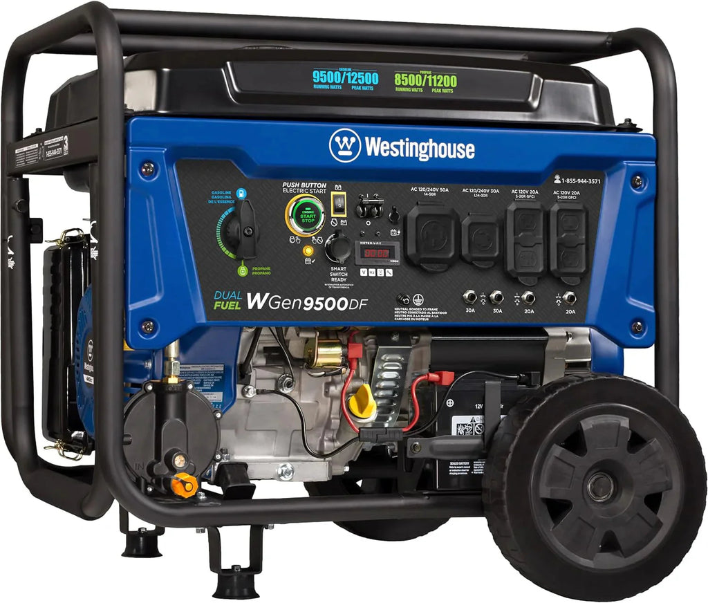 Westinghouse Outdoor Power Equipment 12500 Peak Watt Dual Fuel Home Backup Portable Generator - image 1