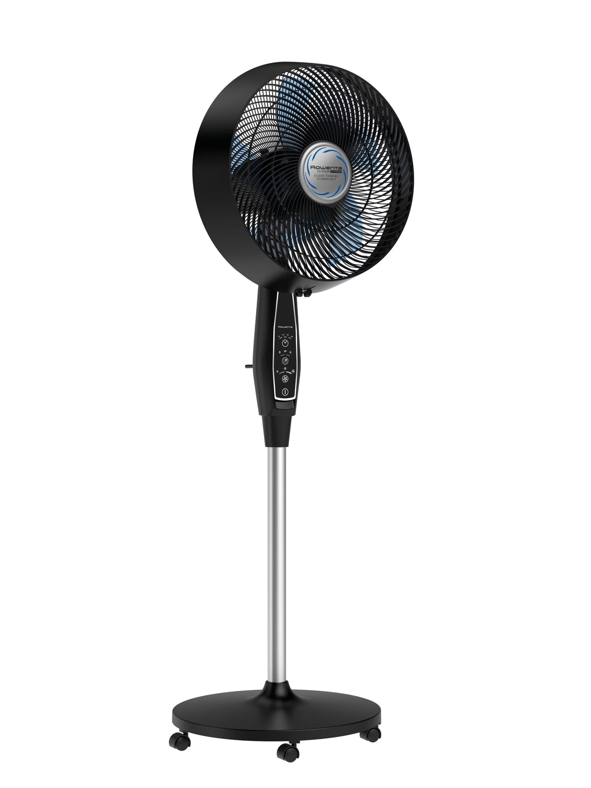 Rowenta Turbo Silence Standing Floor Fan with Remote, 53 Inch, Portable, 5 Speeds, VU5670 - image 4