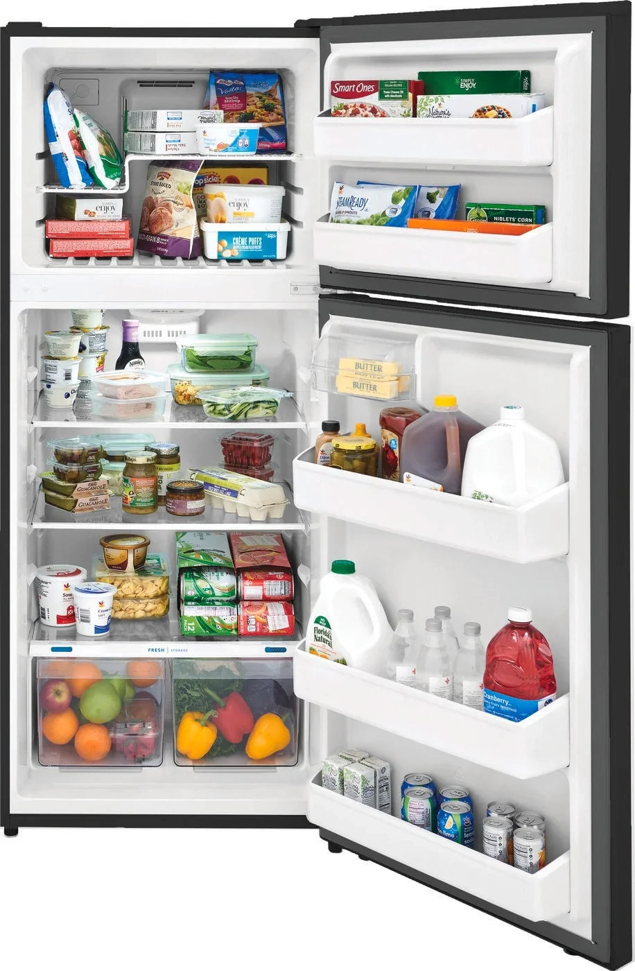 Frigidaire 17.6 Cu. Ft. Top Freezer Refrigerator, Black - image 6