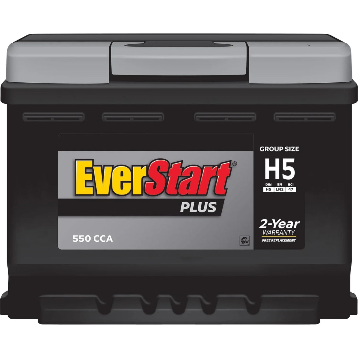 EverStart Plus Lead Acid Automotive Battery, Group Size H5 / LN2 / 47 12 Volt, 550 CCA 80RC - image 5
