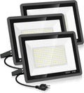 3 Pack 200W LED Flood Light,Super Bright Exterior Security Lights With Plug,IP66 Waterproof Outdoor Flood Light, 22800lm 5000