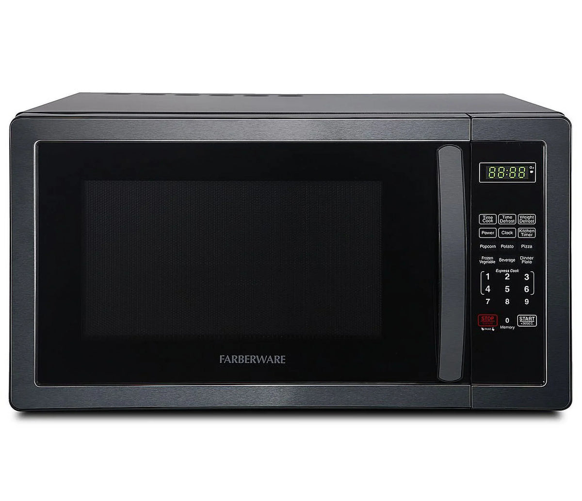 Classic 1.1 Cu. Ft. Countertop Microwave Oven - Black stainless steel - image 2