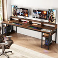 78.7-Inch Extra Long Double Desk for Two, Ideal for Home Office Use - image 1