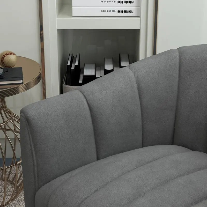 Swivel Accent Chair with Ottoman Set and Upholstered Cushion - image 15