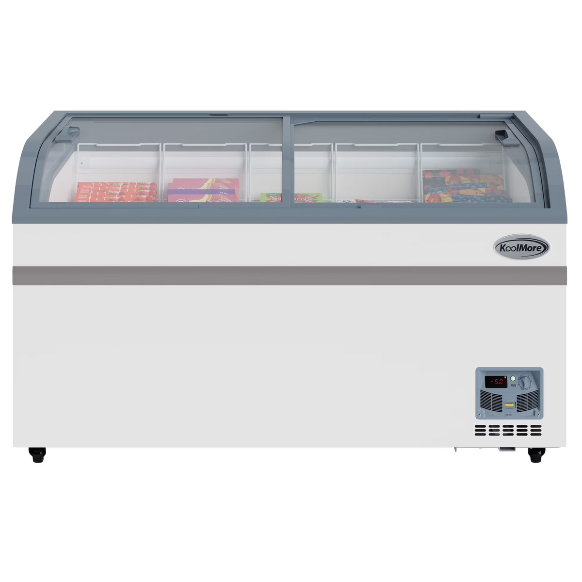 65 Inch Manual Defrost Island Chest Freezer 16 cu. ft. Capacity in White - image 3