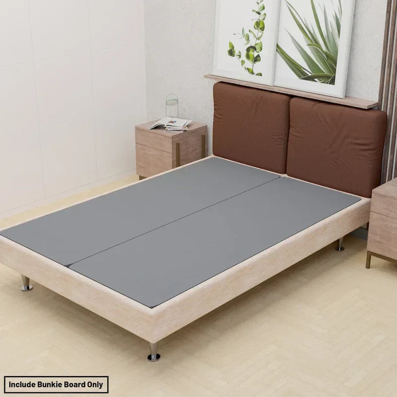 ONETAN 1.5-Inch Split Bunkie Board for Mattress Support - Fully Assembled, Enhanced Comfort, Gray - image 2