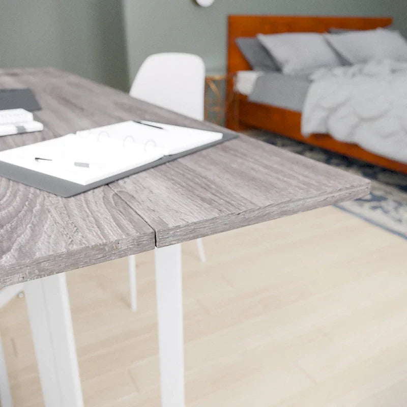 SEI Furniture Driness Grey Folding Drop Leaf Table - image 3
