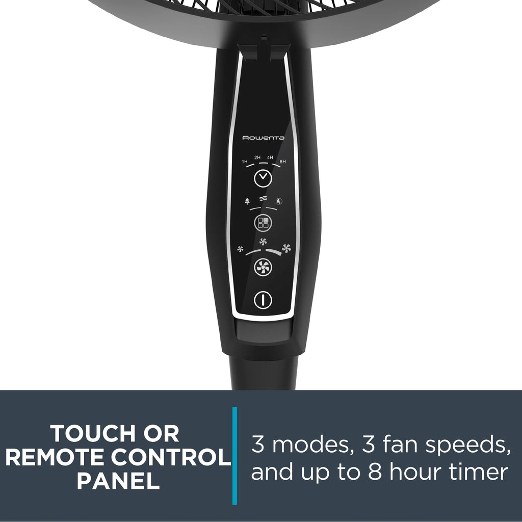 Rowenta Turbo Silence Standing Floor Fan with Remote, 53 Inch, Portable, 5 Speeds, VU5670 - image 21