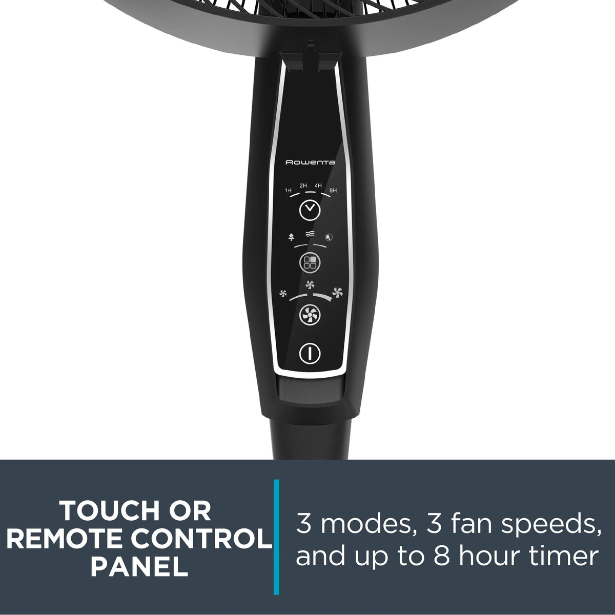 Rowenta Turbo Silence Standing Floor Fan with Remote, 53 Inch, Portable, 5 Speeds, VU5670 - image 21