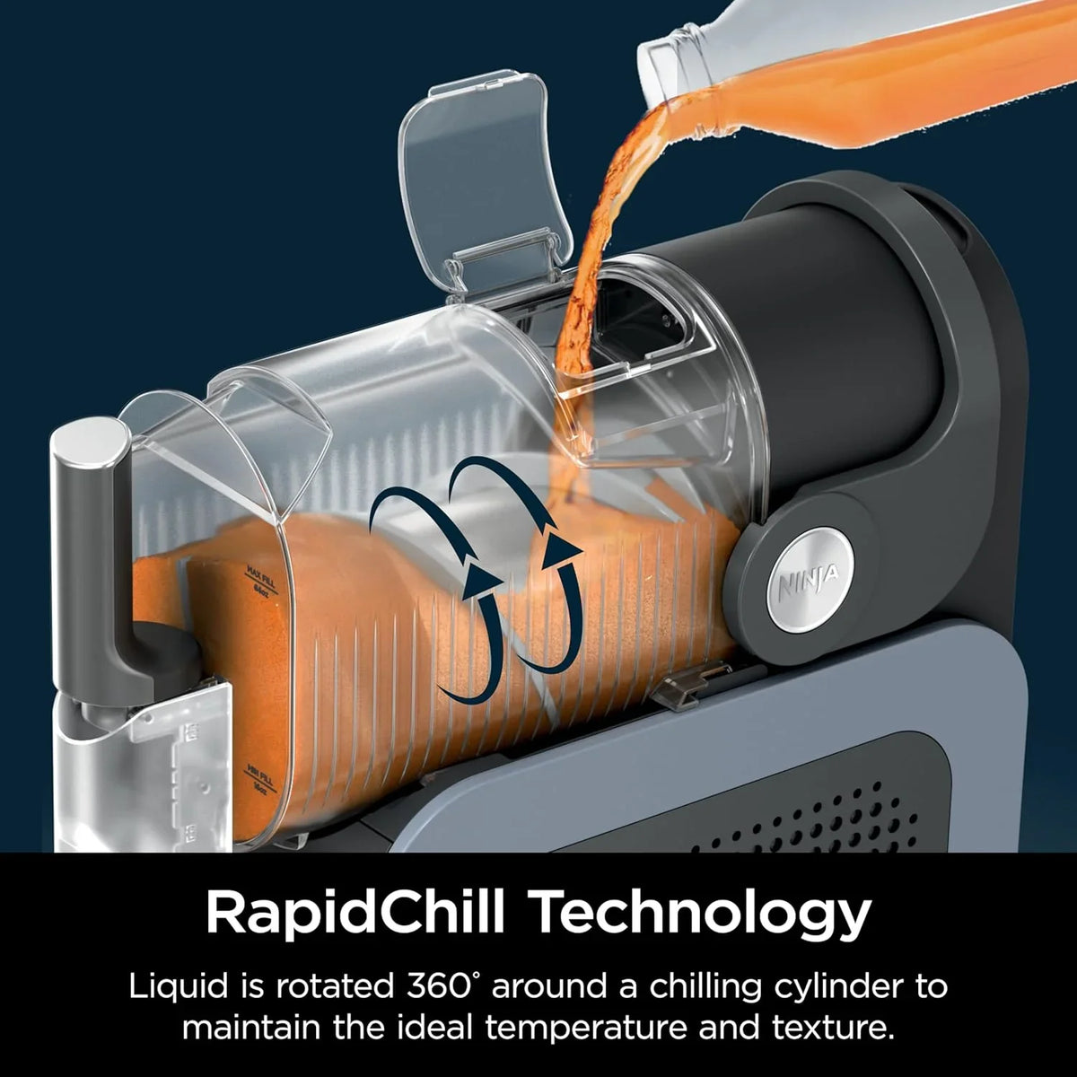 SLUSHi with RapidChill Technology, 88 oz. Frozen Drink & Slushie Machine, 5 Preset Programs, Margaritas, Frappés, and More, P