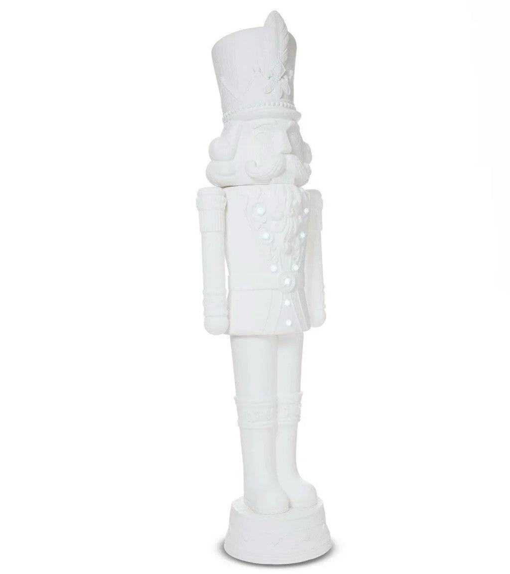 2025 Holiday Time 75” 6 Foot Nutcracker Christmas Statue Decoration, Lights/Music - image 3