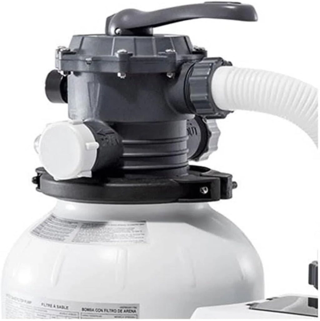 Intex 26651EG Krystal Clear 16 Inch 3,000 GPH Above Ground Pool Sand Filter Pump with Automatic Timer, GFCI, and 6 Function C
