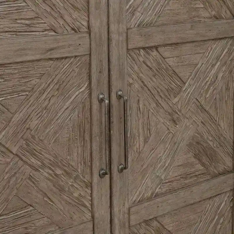 Skyview Lodge Cobblestone Oak Armoire - Spacious Bedroom Storage (54" W x 20" D x 75" H) - image 13