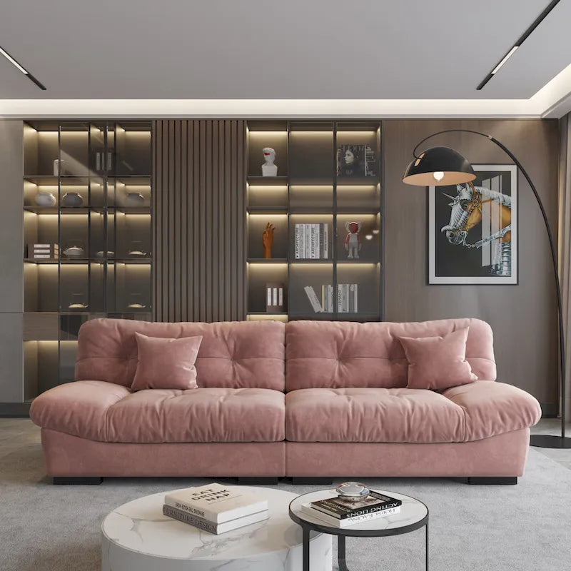 105 Minimalist Cloud Loveseat Sofa with Two Cushions - image 13