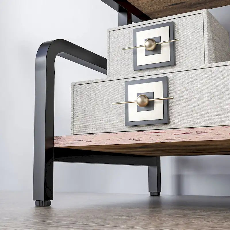 HOMCOM Industrial 3-Tier Printer Stand with Storage - Versatile Metal Rack for Home Office - image 30