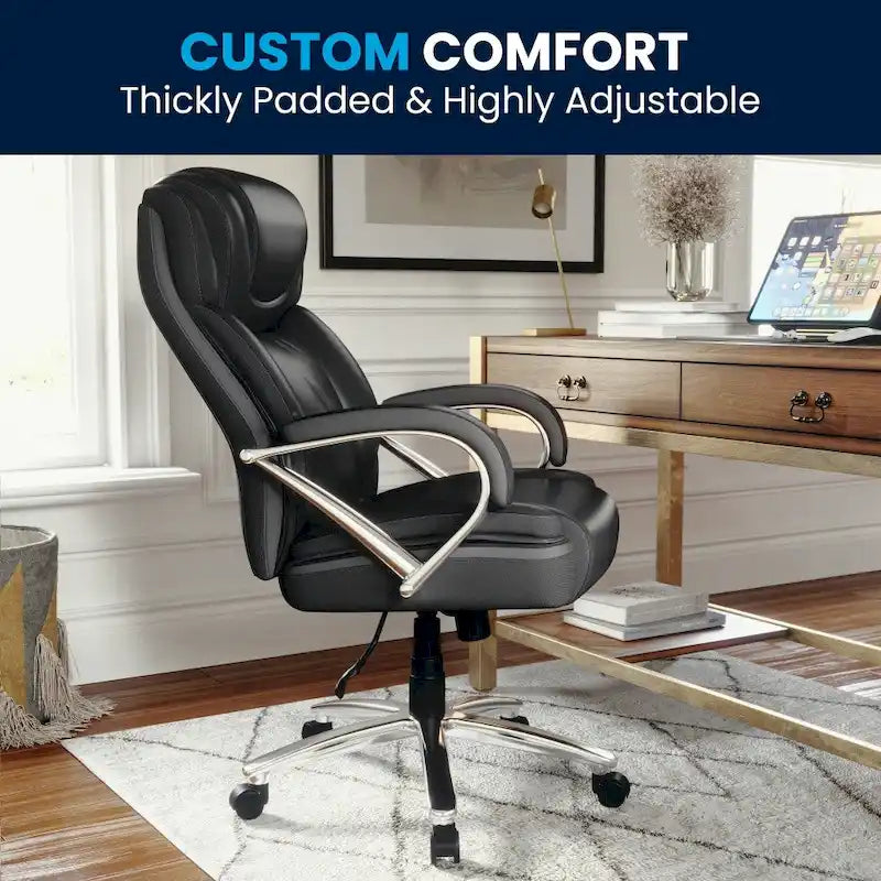 Executive Ergonomic Swivel Office Chair for Big & Tall with LeatherSoft Upholstery - image 9