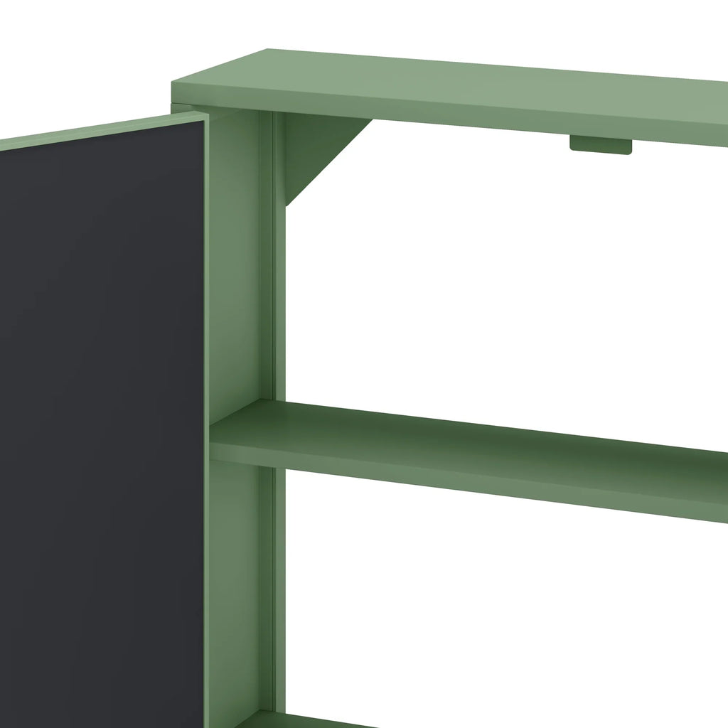 27.56"Modern Wall Cabinet with Glass Doors, Bathroom Cabinet with Featuring Three-tier Storage for Entryway Living Room, Bathroom or Dining Room - image 33