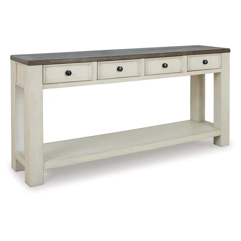 Signature Design by Ashley Bolanburg Rustic Farmhouse Sofa Table - image 7