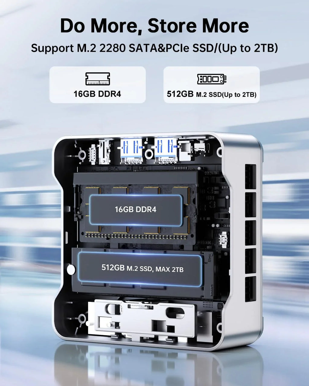 KAMRUI GK3Plus Mini PC, 16GB RAM, 512GB M.2 SSD Mini Computer - image 26