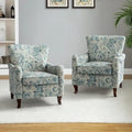 Set of 2 Samouel Contemporary Floral Wingback Armchairs by HULALA HOME - image 4