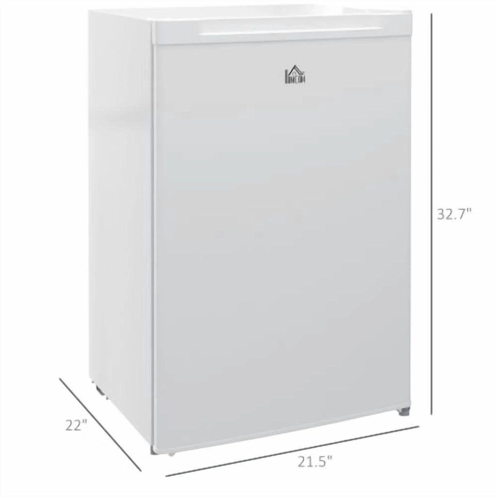 HOMCOM Upright Freezer, 3.0 Cubic Feet Compact Mini Freezer with Reversible Single Door and Adjustable Thermostat, Small freezer for Home, Dorm, Apartment, Home Office, White - image 7