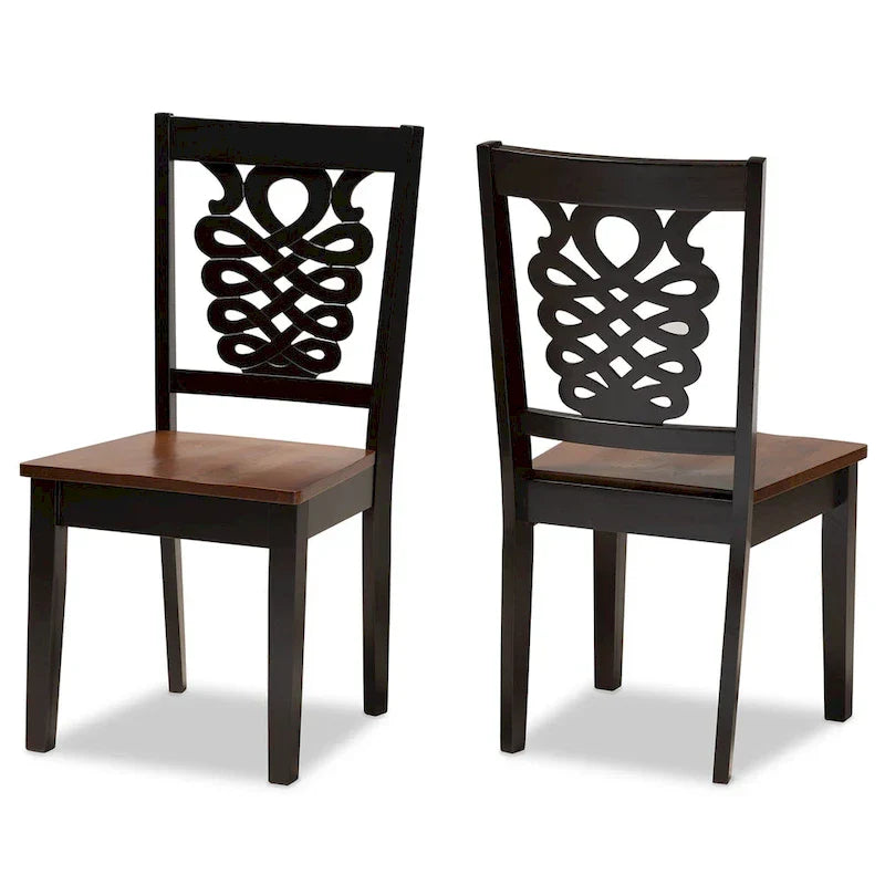 Gervais Modern Transitional 2-Piece Dining Chair Set - image 5