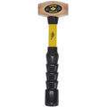 Nupla 4 lb. Non-Sparking Brass Hammer with 12 inch Fiberglass Handle and SG Grip - Perfect for Mechanics, Contractors, and Trade Professionals, Yellow - image 1