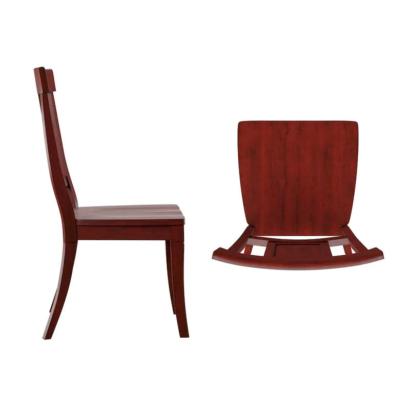 Set of 2 Ronda Wooden Dining Chairs with Panel Back - image 20