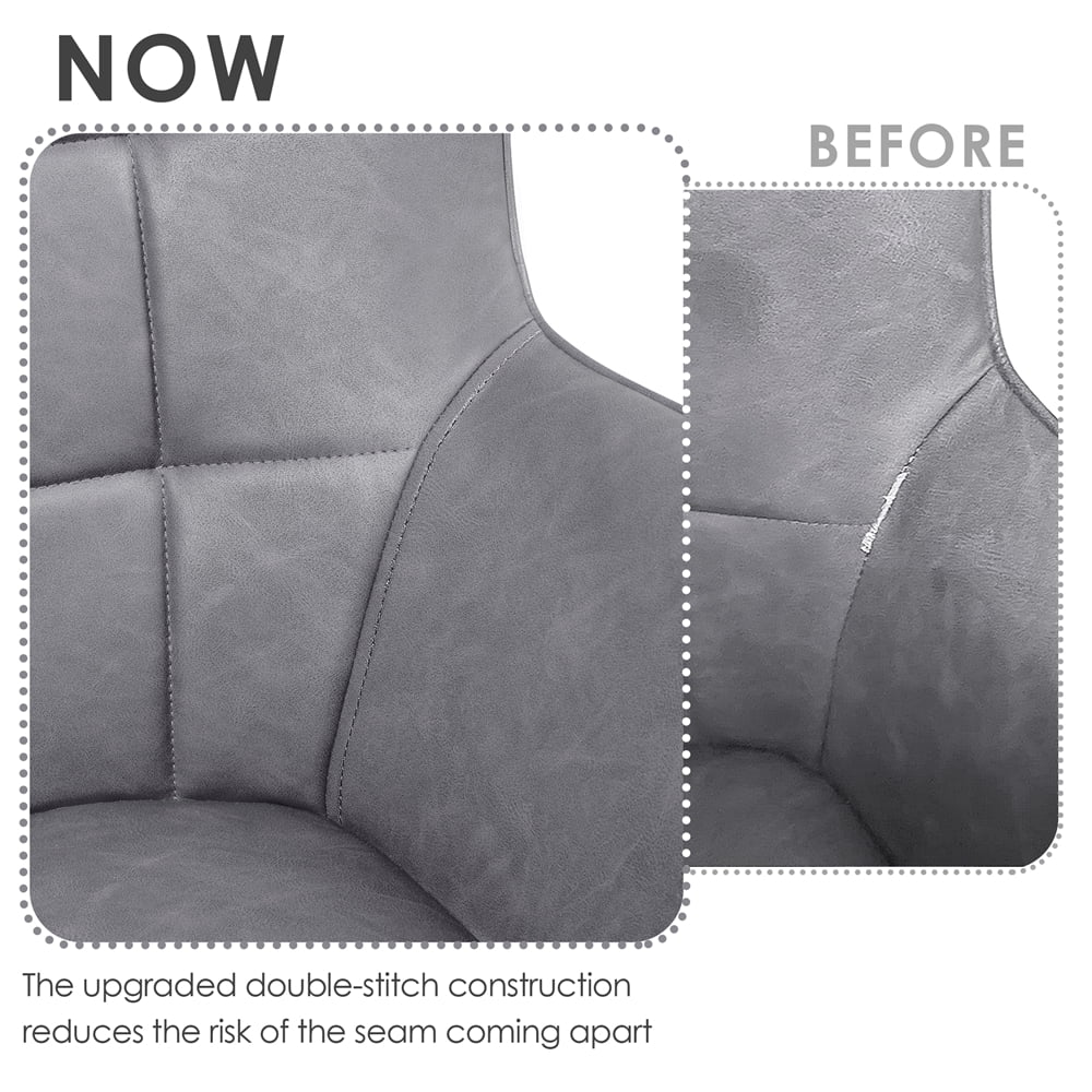 Alden Design Mid-Century Modern Faux Leather Wingback Accent Chair, Brown - image 31