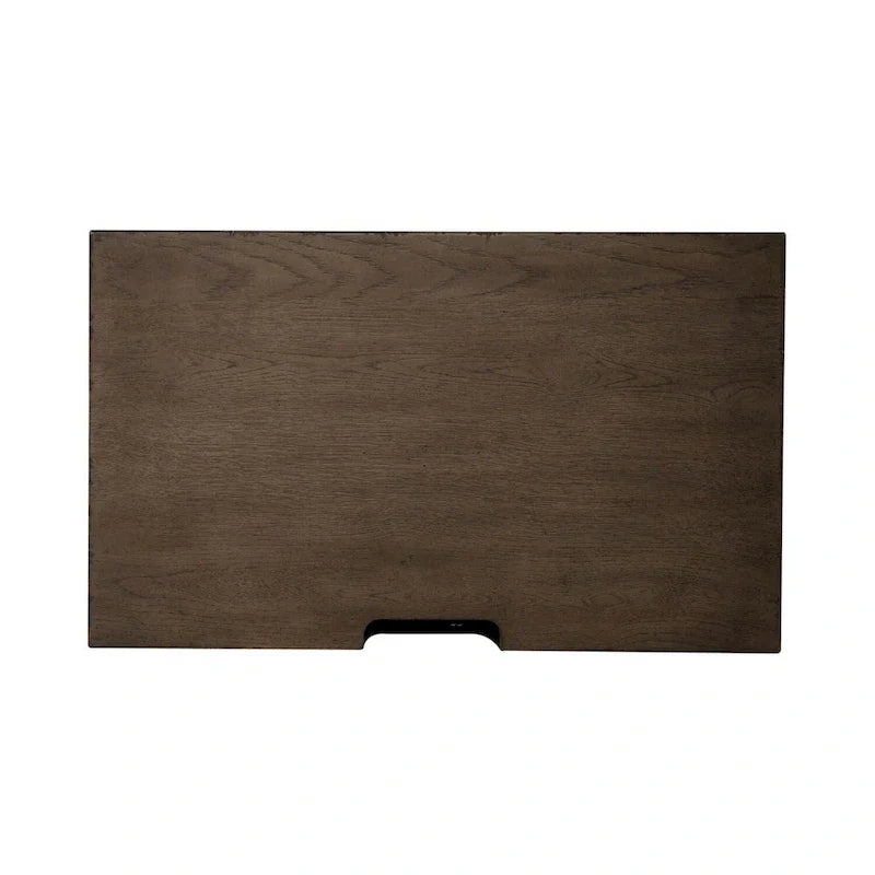 Americana Farmhouse Dusty Taupe Nightstand with 2 Drawers and Charging Station - image 2