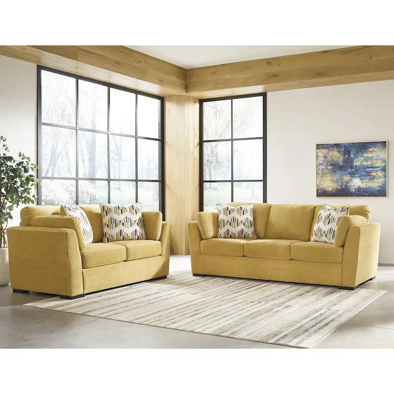 Roundhill Furniture Clareen 2-Piece Sofa and Loveseat Living Room Set - image 3