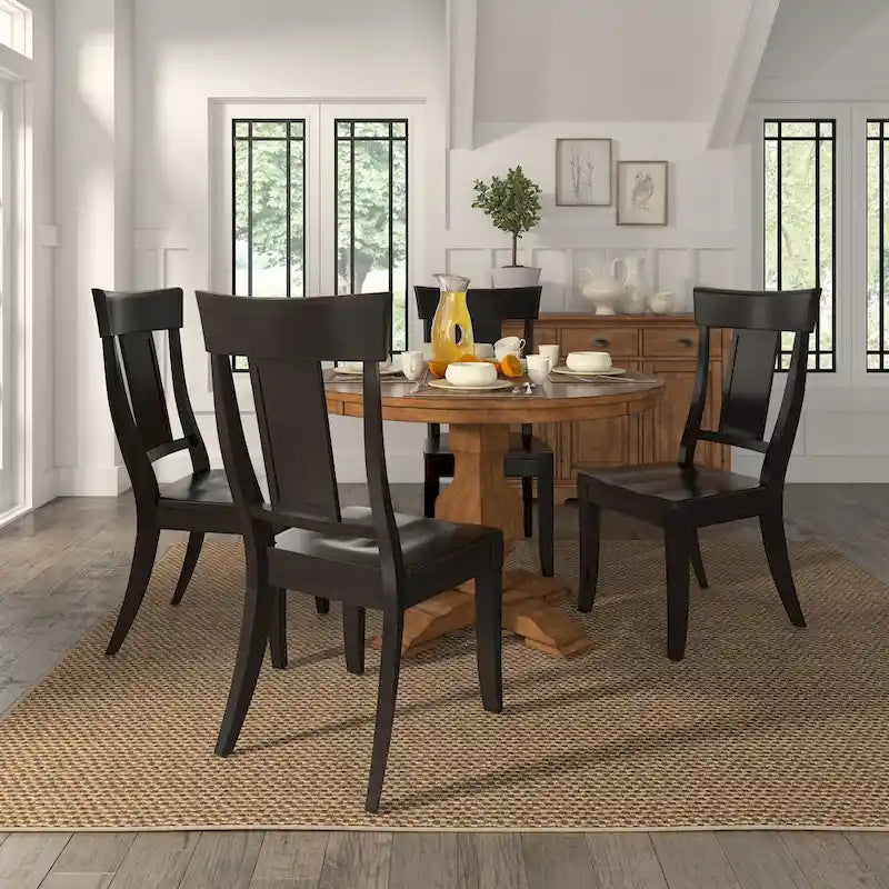 Set of 2 Ronda Wooden Dining Chairs with Panel Back - image 13