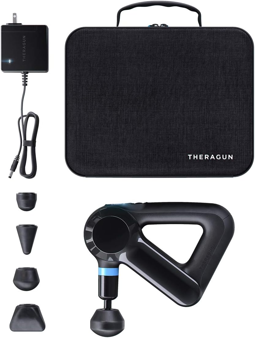 TheraGun Elite Ultra-Quiet Percussion Massage Gun for Deep Tissue Muscle Pain Relief, Handheld Electric Massager Perfect for 