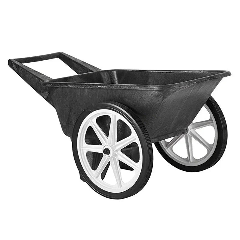 Commercial Big Wheel Cart, 200 Pound Capacity, Black