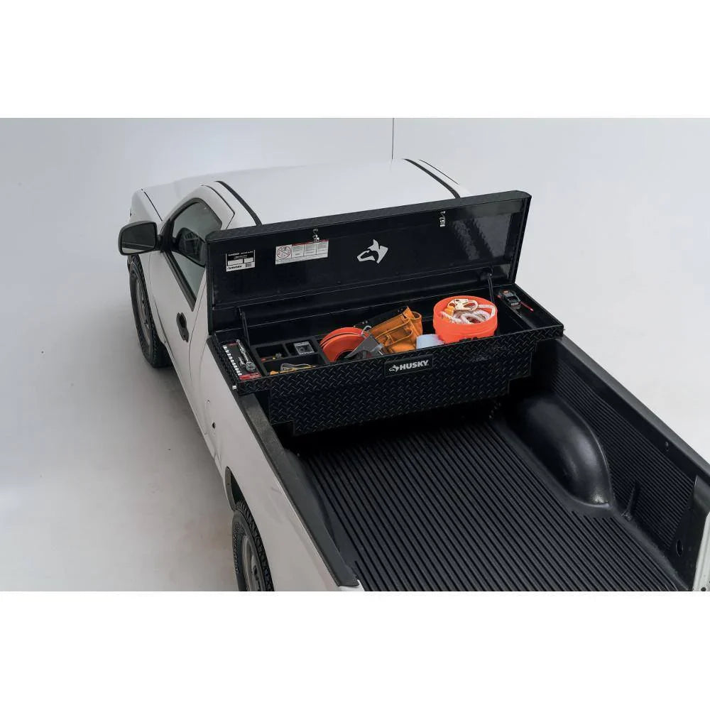 61.86 Matte Black Aluminum Low Profile Truck Tool Box for Mid-Size Trucks