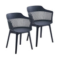 Porthos Home Palmer Set of 2 Dining Chairs with Plastic Shell and Legs - image 4