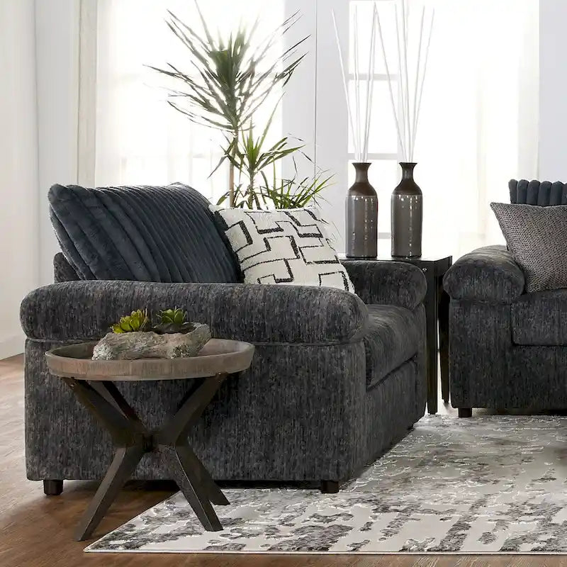 Roundhill Furniture Nason Wide Wale Corduroy Sofa, Loveseat, and Cuddle Chair Collection - image 17
