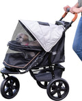 Pet Gear No-Zip AT3 Pet Stroller for Cats/Dogs, Zipperless Entry, Easy One-Hand Fold, Jogging Tires, Removable Liner, Cup Hol