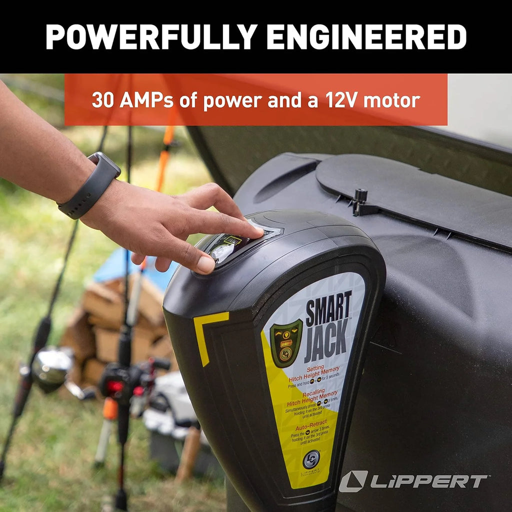 Touch Automatic Power Electric Trailer A-Frame Tongue, 3,500 lbs. Auto-Hitch Memory, Integrated LED Lights, Backlit Controls, Battery Indicator, Quiet - 643589 - image 7