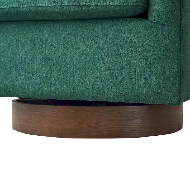 LUE BONA Contemporary Upholstered Wooden Barrel Swivel Accent Chair for Living Room - image 32