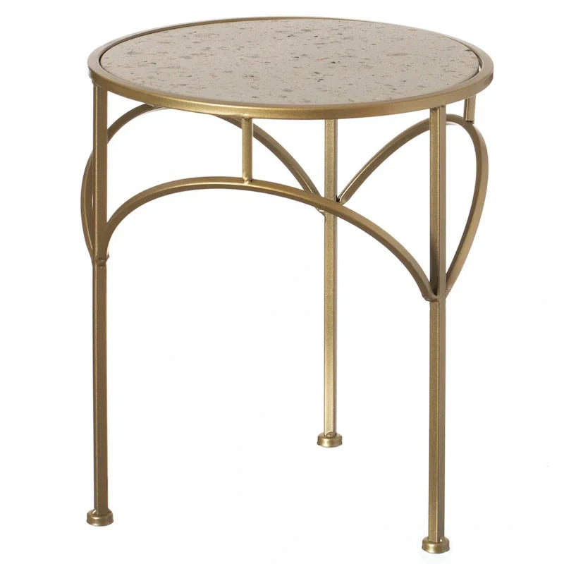 Set of 3 Decorative Gold Metal Round Plant Stands with Modern White Marble Top - Stylish End Side Tables - image 7