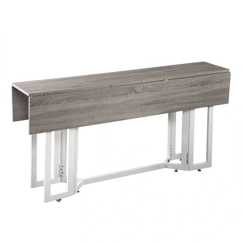 SEI Furniture Driness Grey Folding Drop Leaf Table - image 4