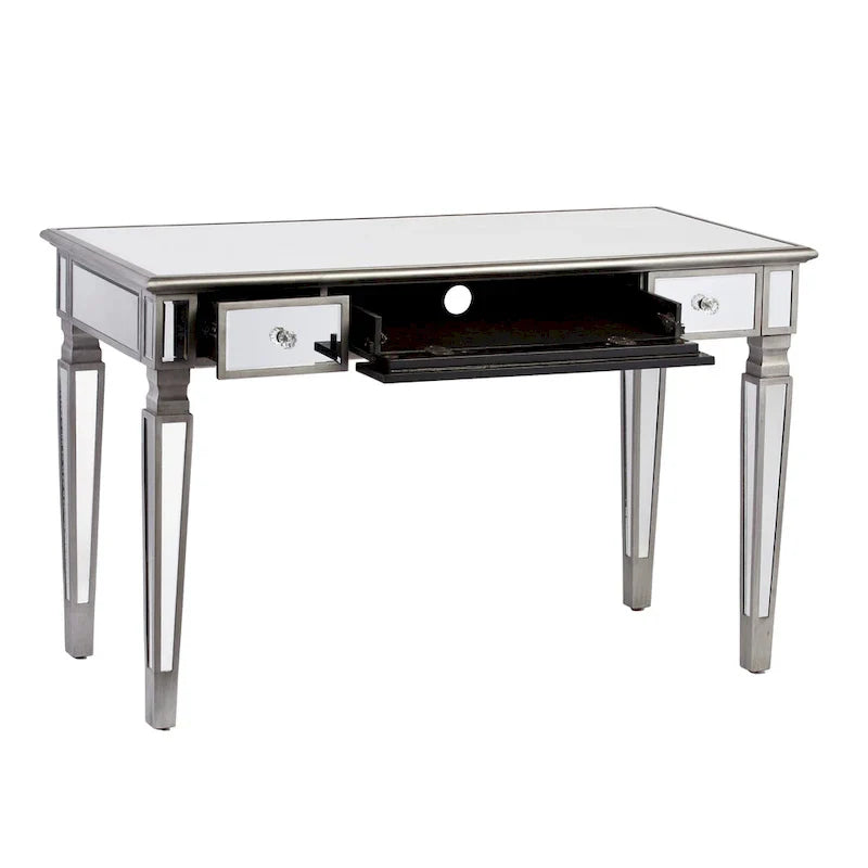 SEI Furniture Wheaton Glamorous Mirror Writing Desk - image 4