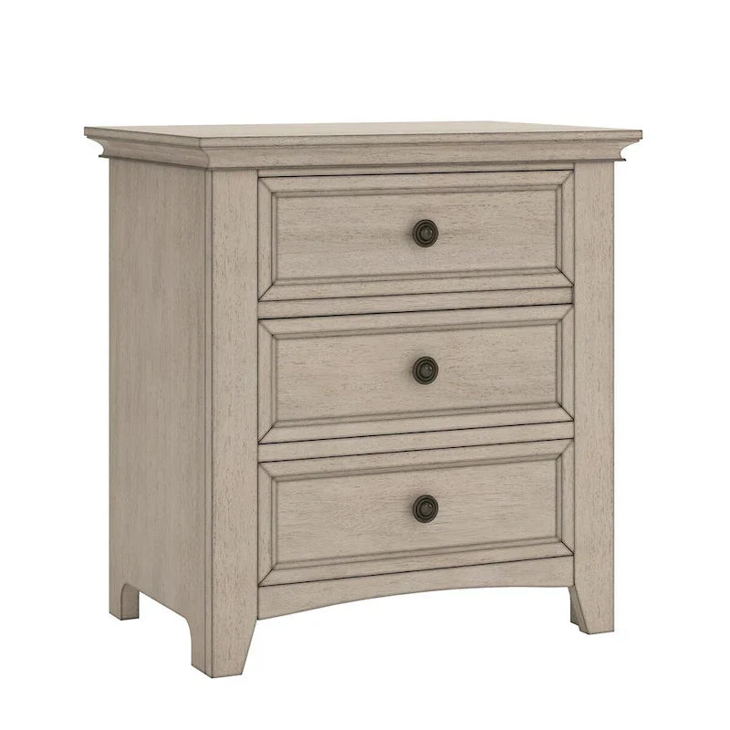 iNSPIRE Q Classic Ediline 3-Drawer Wooden Nightstand with Charging Station - image 5