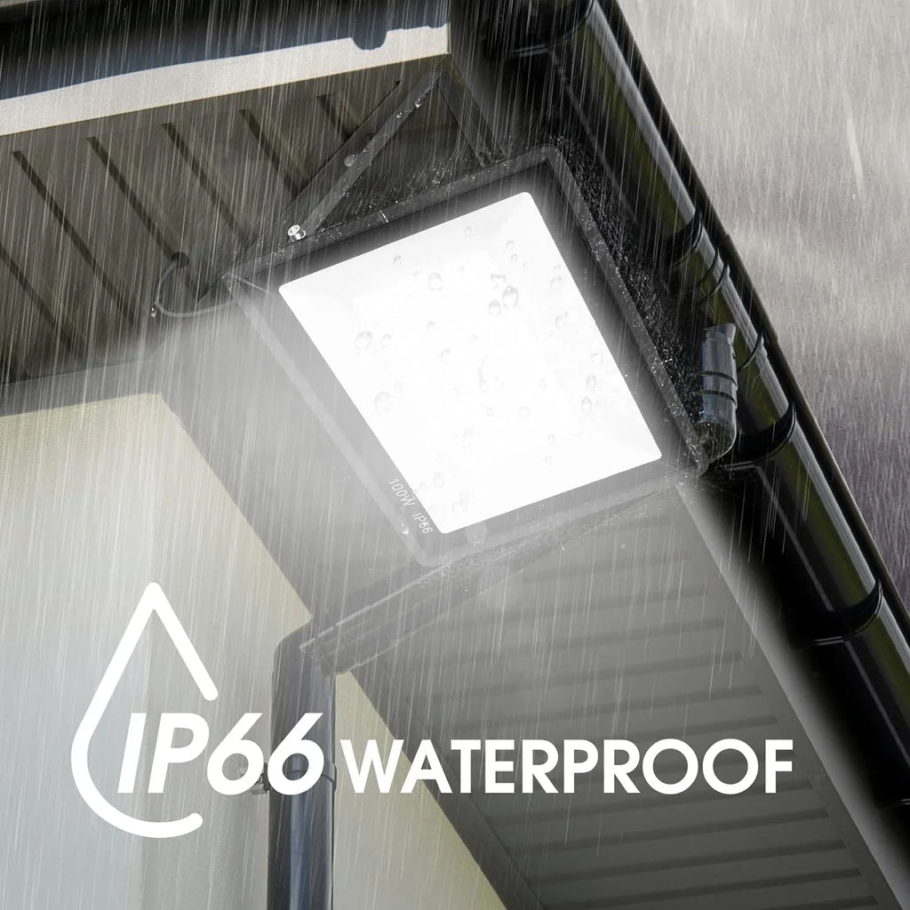 3 Pack 200W LED Flood Light,Super Bright Exterior Security Lights With Plug,IP66 Waterproof Outdoor Flood Light, 22800lm 5000