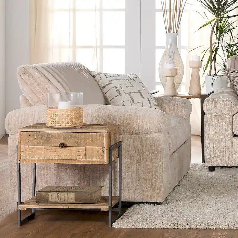 Roundhill Furniture Nason Wide Wale Corduroy Sofa, Loveseat, and Cuddle Chair Collection - image 6