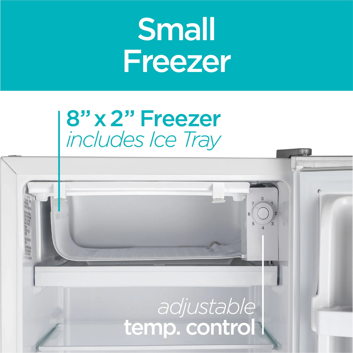 BLACK+DECKER BCRK32B Compact Refrigerator & Mini Fridge with Freezer, 3.2 cu. ft., Black - image 12