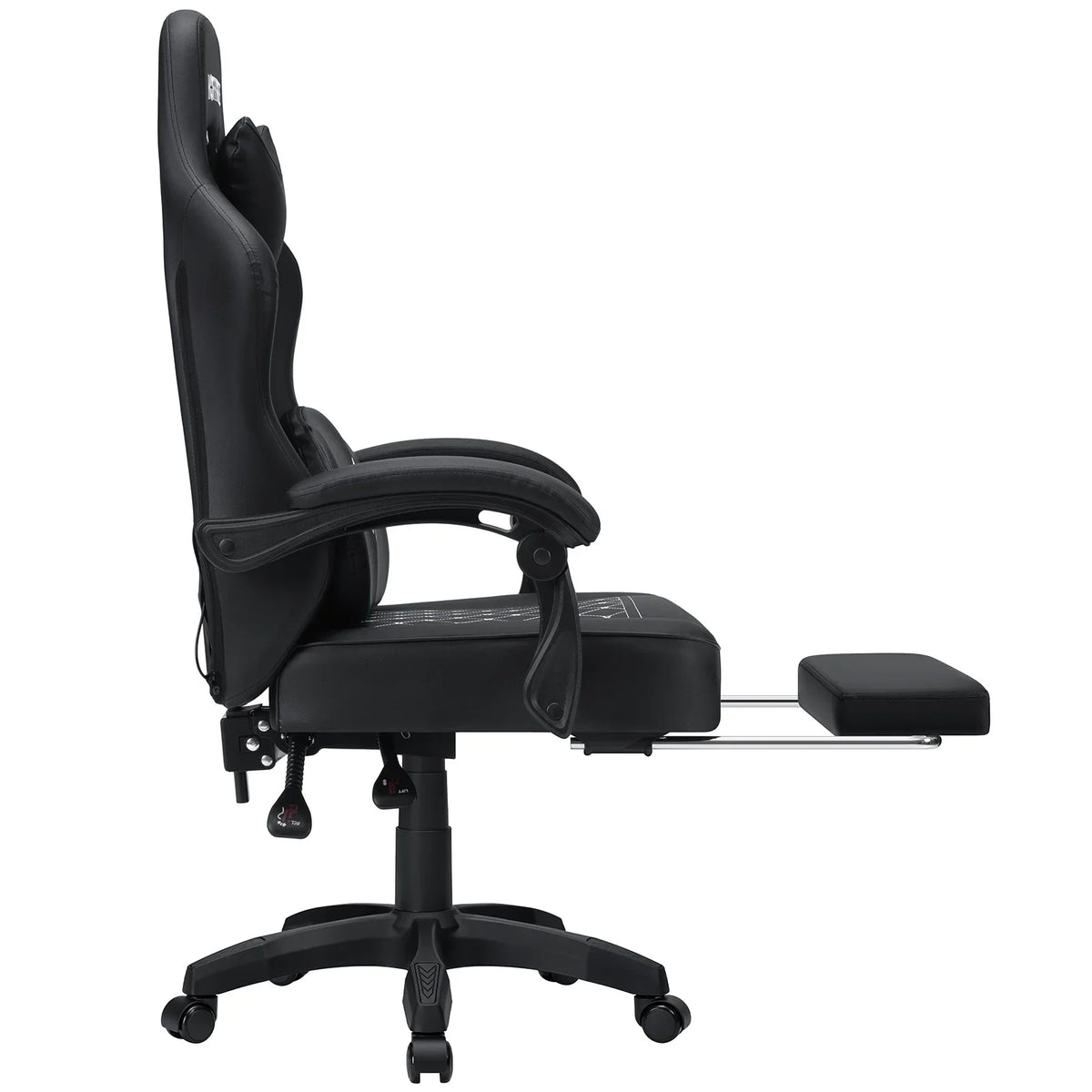 Hoffree Gaming Chair with Massage and Footrest Big and Tall Gamer Chair with Headrest and Lumbar Support PU Computer Game Chair for Adults Office - image 78