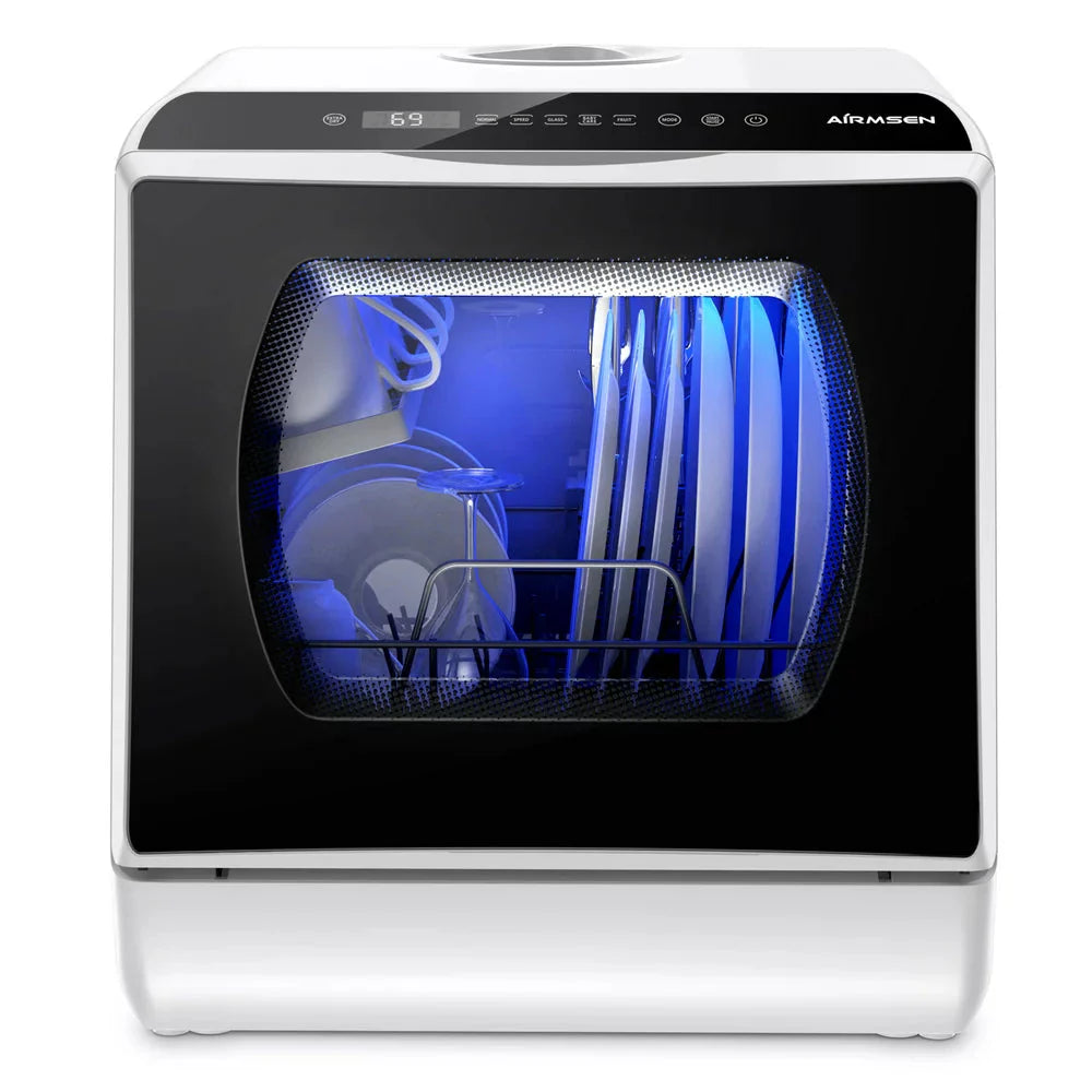 Portable Countertop Dishwasher with 5-Liter Built-In Water Tank and Air-Dry Function 5 Washing Programs - image 2